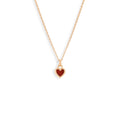 Pendentif Nuances coeur cornaline - Or rose 18 carats