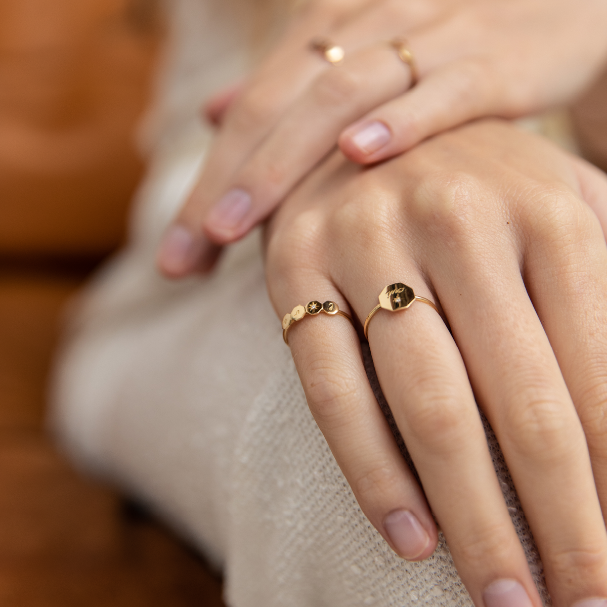 Bague Twist - Or rose