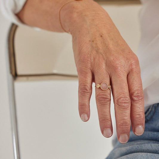 Bague Nuances Trio - Or rose