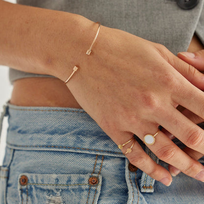 Bague Nuances nacre - Or jaune 18 carats
