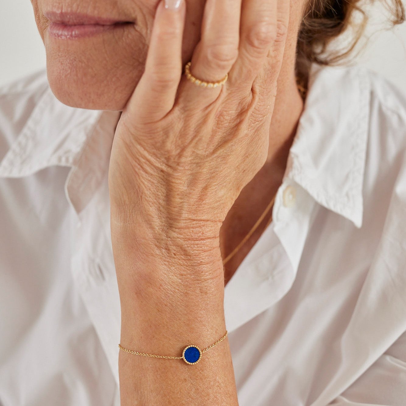 Bracelet Nuances Lapis lazuli - Or jaune 18 carats