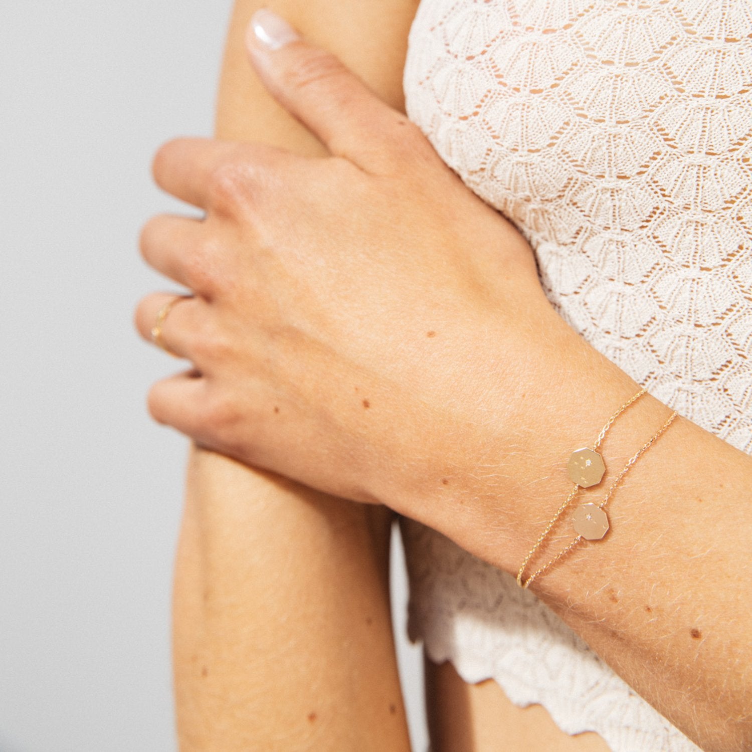 Bracelet Constellations - Or 18 carats et diamant