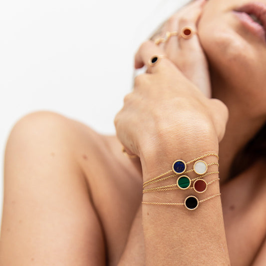 Bracelet Nuances nacre - Or jaune 18 carats