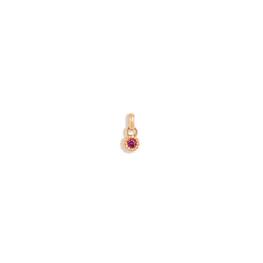 Pendentif Marguerite Saphir rose