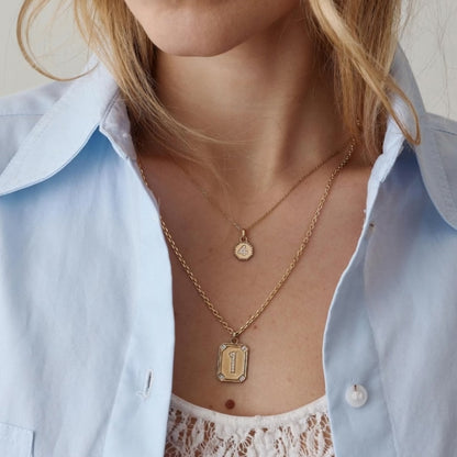 Médaille Numérologie perles d'or