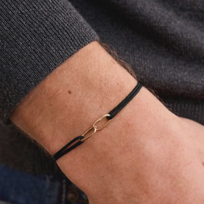 Bracelet cordon Maillons